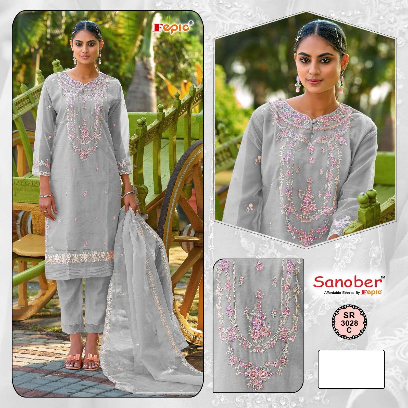 FEPIC SANOBER SR 3028 FANCY DESIGNER READY MADE SUIT