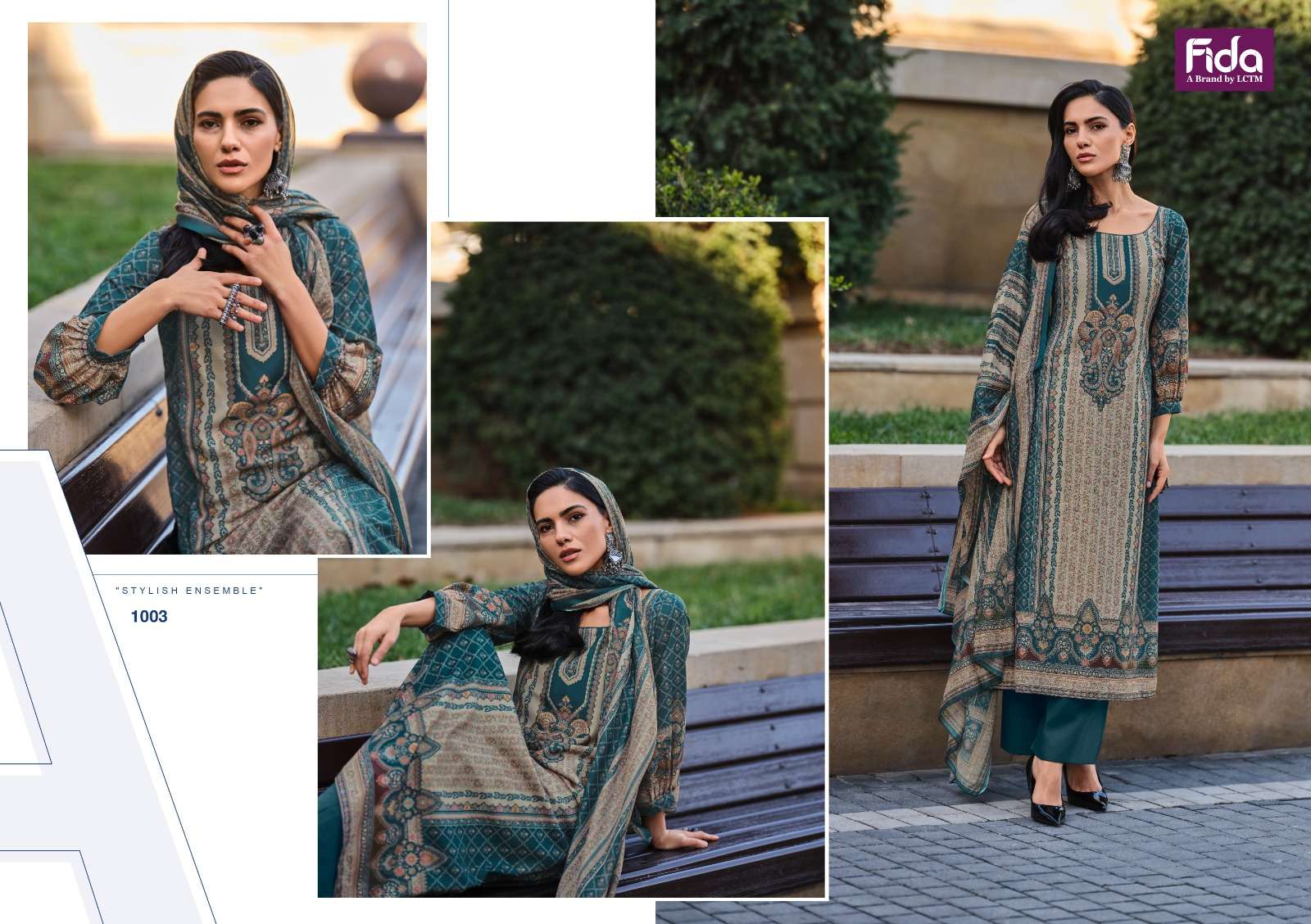 FIDA HAYA DIGITAL BLENDED COTTON SUIT