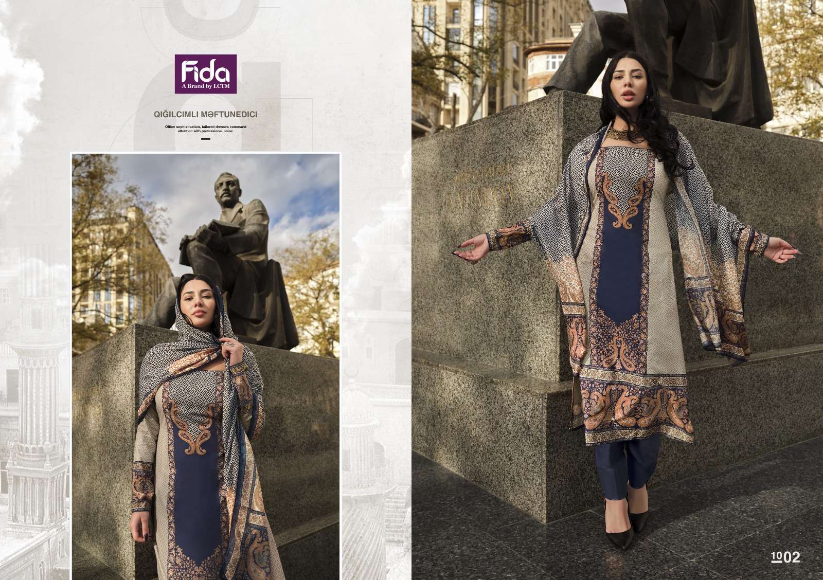 FIDA MURAD BLENDED COTTON SUIT