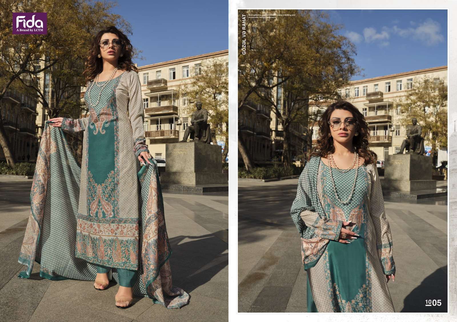 FIDA MURAD BLENDED COTTON SUIT