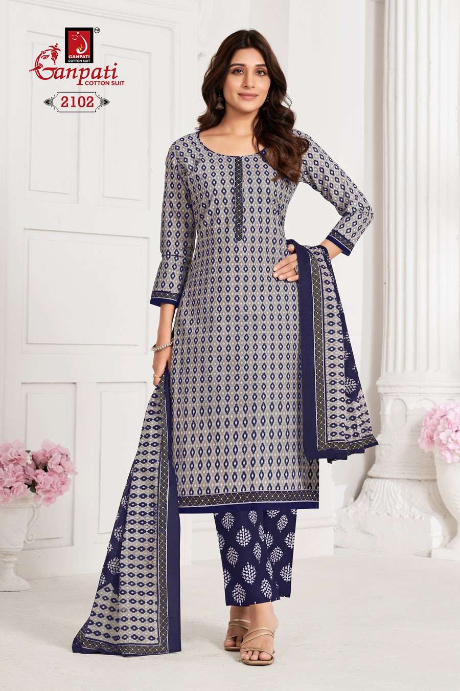 GANPATI JIGHYASHA VOL 21 PANT STYLE REGULAR WEAR COTTON SUIT