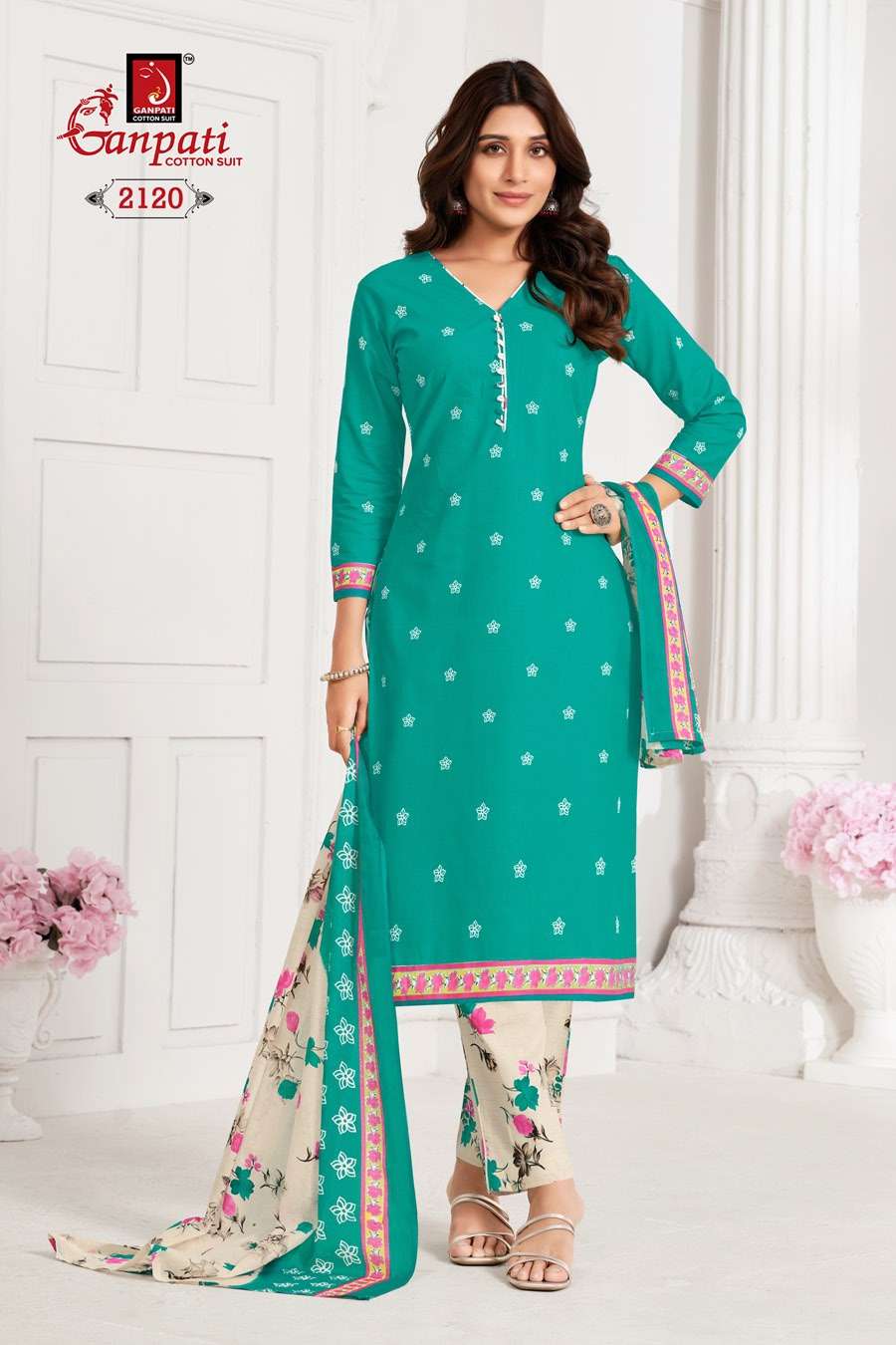 GANPATI JIGHYASHA VOL 21 PANT STYLE REGULAR WEAR COTTON SUIT