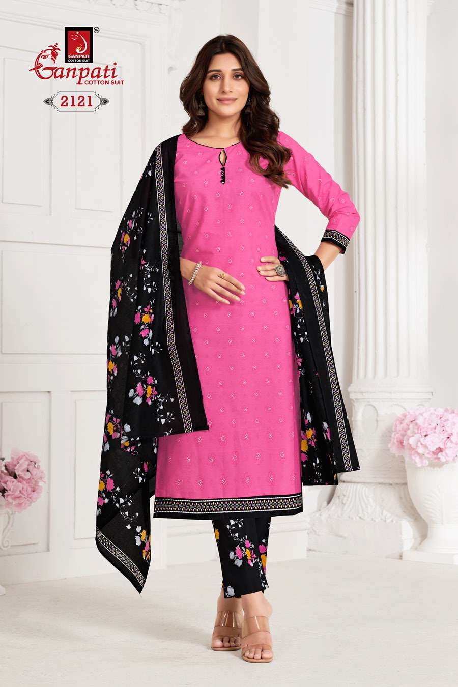 GANPATI JIGHYASHA VOL 21 PANT STYLE REGULAR WEAR COTTON SUIT
