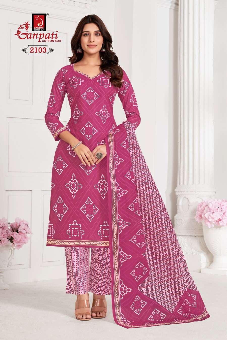 GANPATI JIGHYASHA VOL 21 PANT STYLE REGULAR WEAR COTTON SUIT
