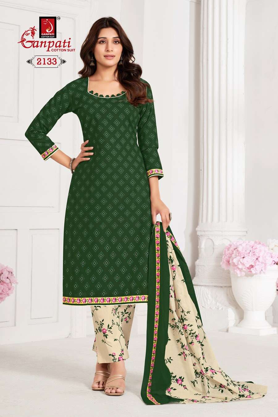 GANPATI JIGHYASHA VOL 21 PANT STYLE REGULAR WEAR COTTON SUIT