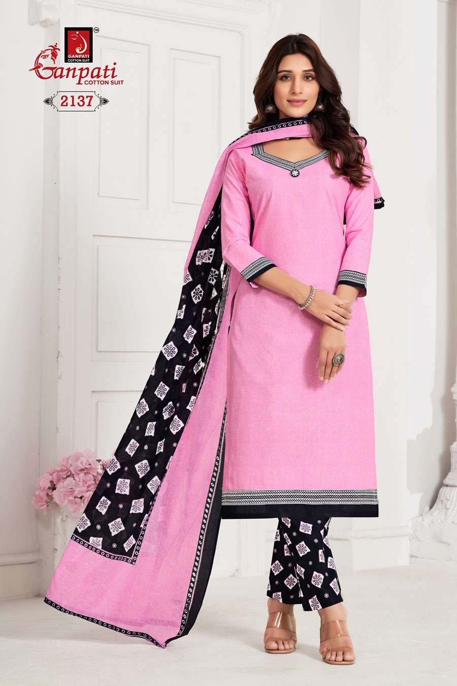 GANPATI JIGHYASHA VOL 21 PANT STYLE REGULAR WEAR COTTON SUIT