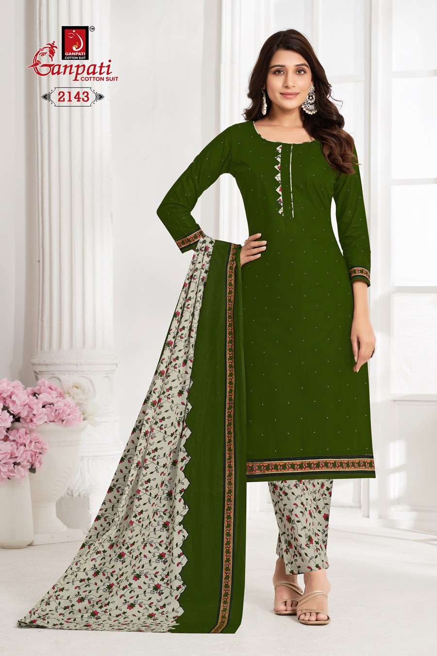GANPATI JIGHYASHA VOL 21 PANT STYLE REGULAR WEAR COTTON SUIT