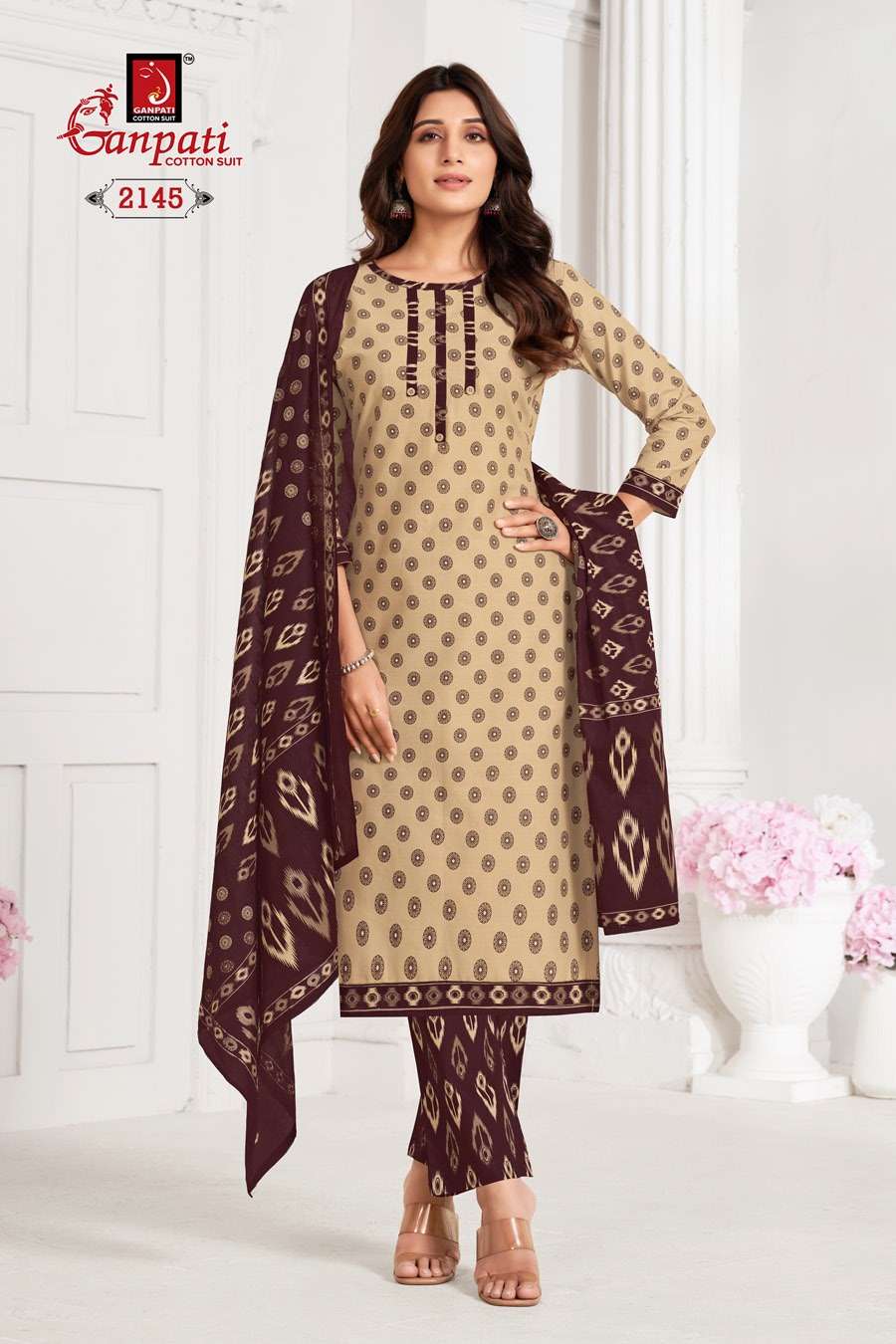 GANPATI JIGHYASHA VOL 21 PANT STYLE REGULAR WEAR COTTON SUIT