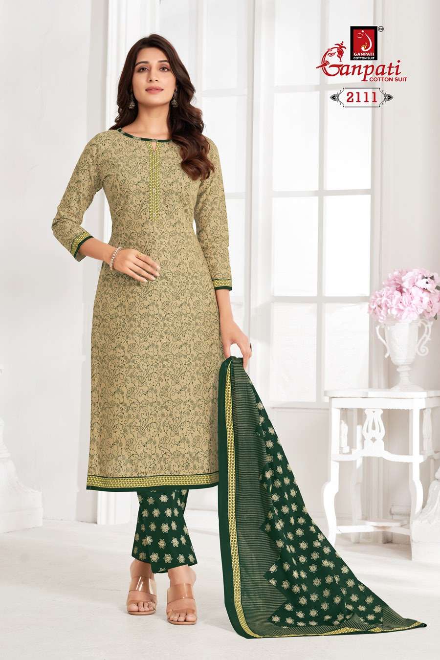 GANPATI JIGHYASHA VOL 21 PANT STYLE REGULAR WEAR COTTON SUIT
