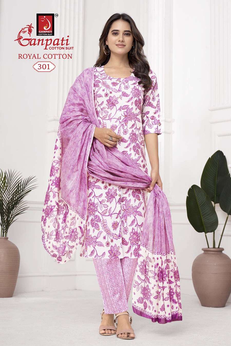 GANPATI ROYAL COTTON VOL 3 KURTI COMBO SET 