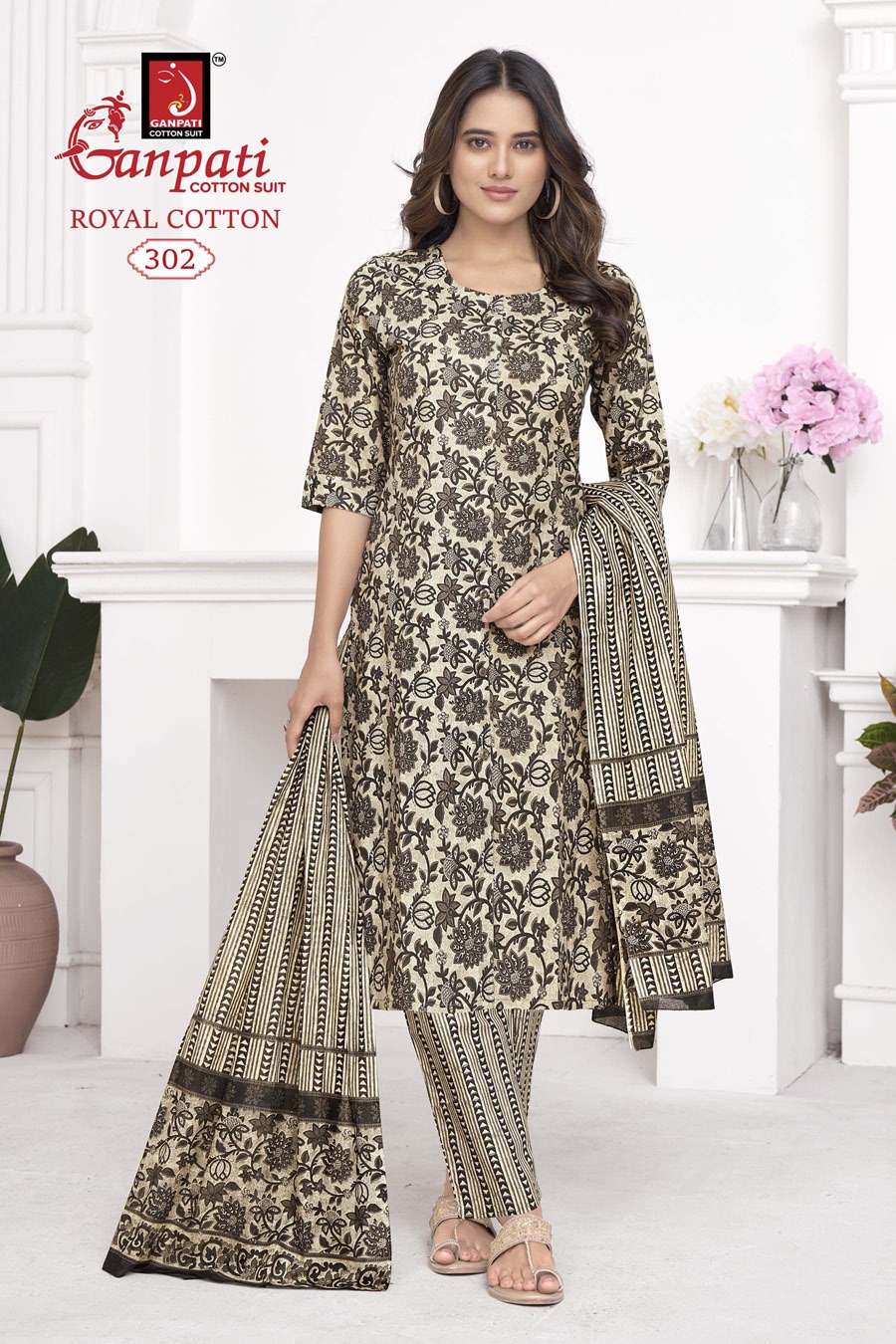GANPATI ROYAL COTTON VOL 3 KURTI COMBO SET 