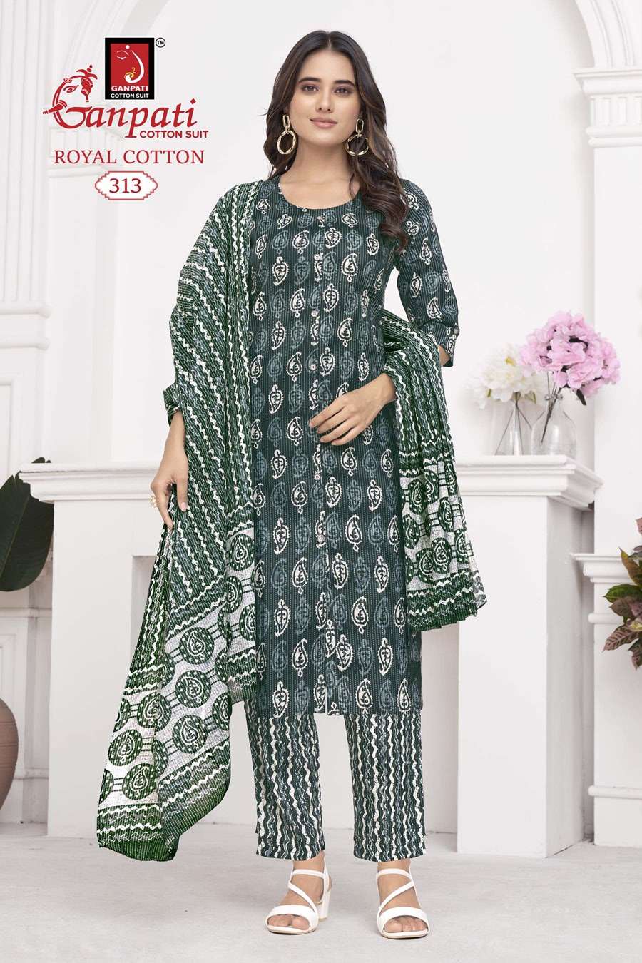 GANPATI ROYAL COTTON VOL 3 KURTI COMBO SET 