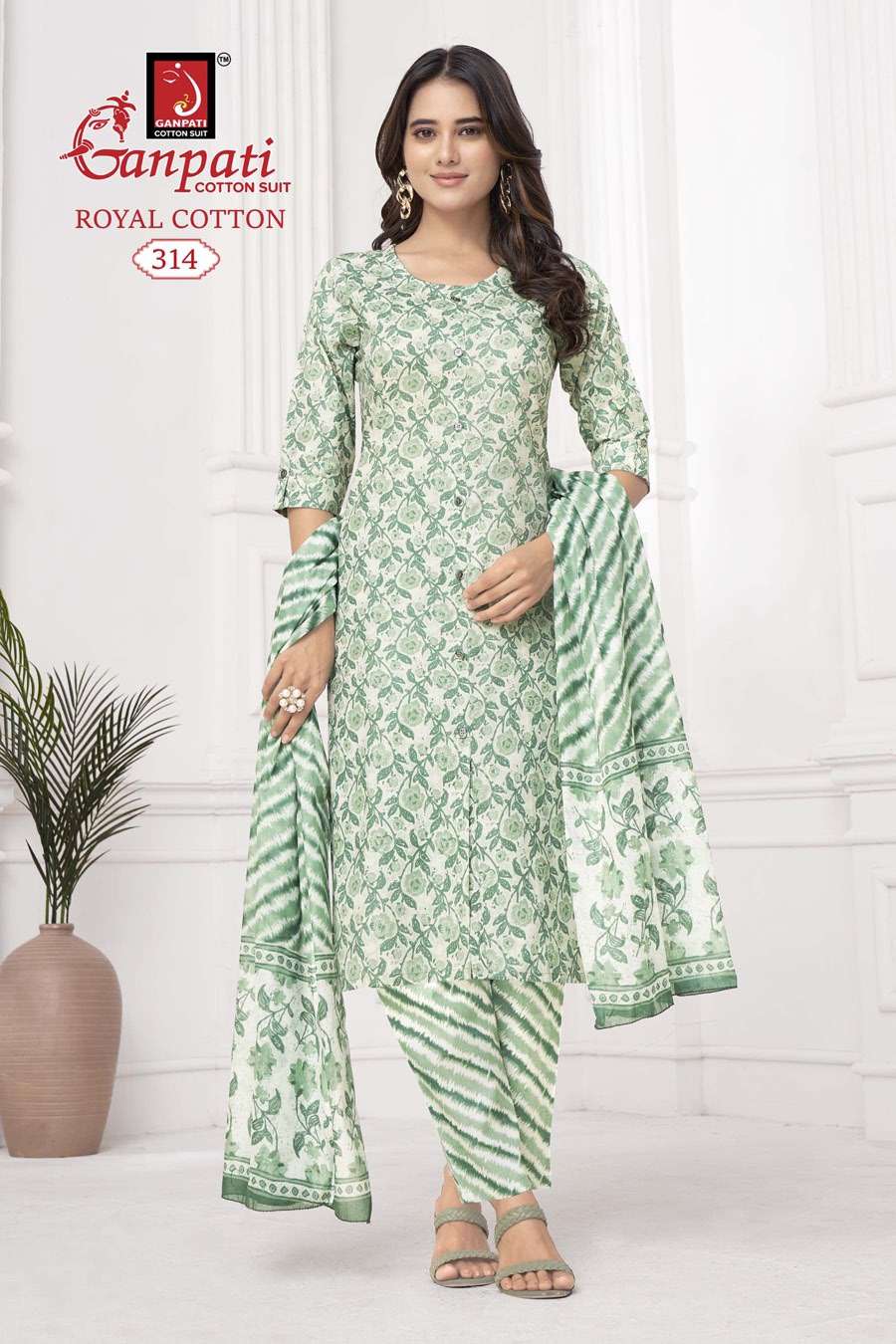 GANPATI ROYAL COTTON VOL 3 KURTI COMBO SET 