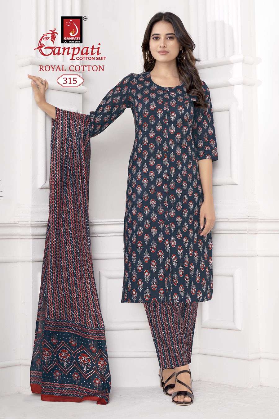 GANPATI ROYAL COTTON VOL 3 KURTI COMBO SET 
