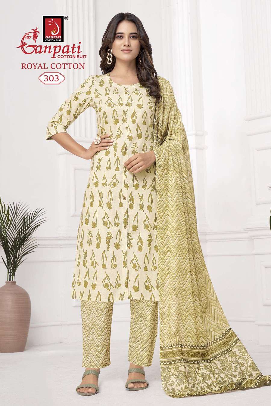 GANPATI ROYAL COTTON VOL 3 KURTI COMBO SET 