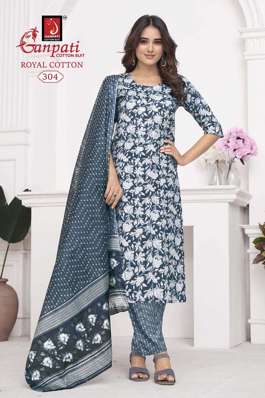 GANPATI ROYAL COTTON VOL 3 KURTI COMBO SET 