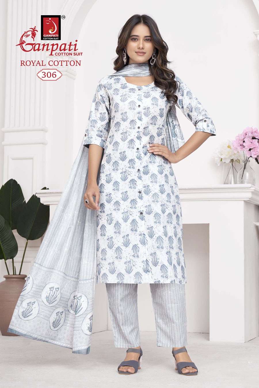 GANPATI ROYAL COTTON VOL 3 KURTI COMBO SET 