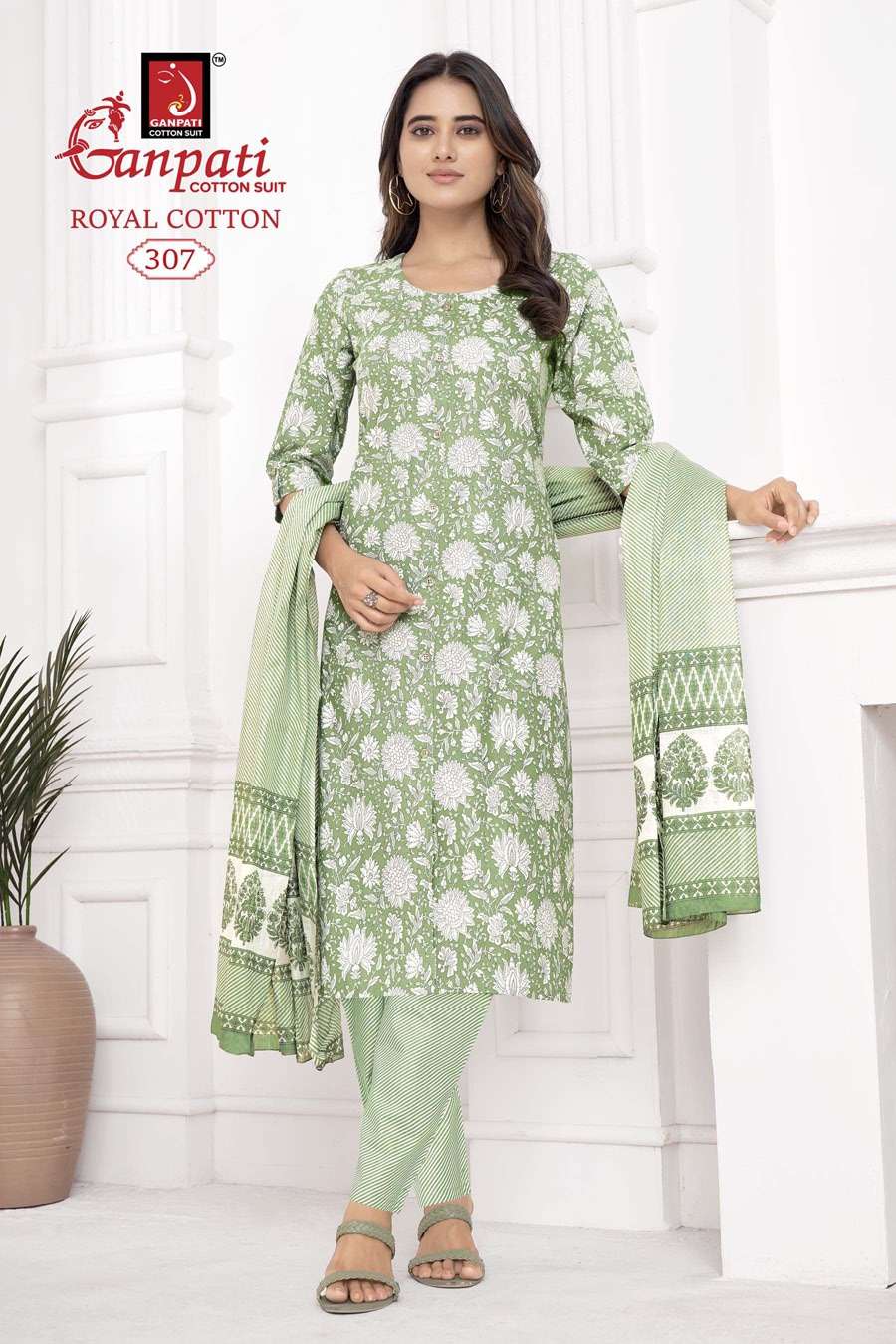 GANPATI ROYAL COTTON VOL 3 KURTI COMBO SET 