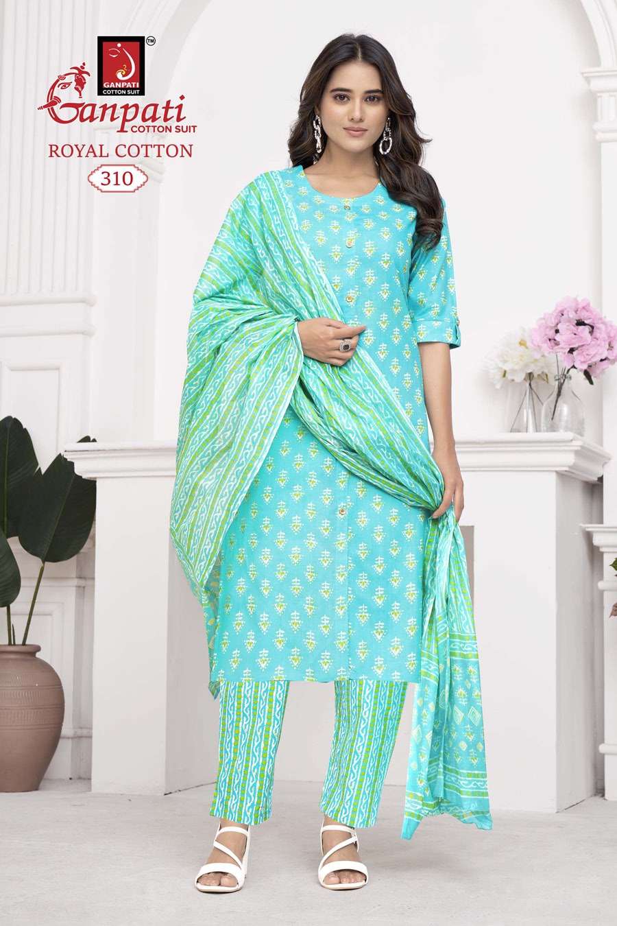 GANPATI ROYAL COTTON VOL 3 KURTI COMBO SET 