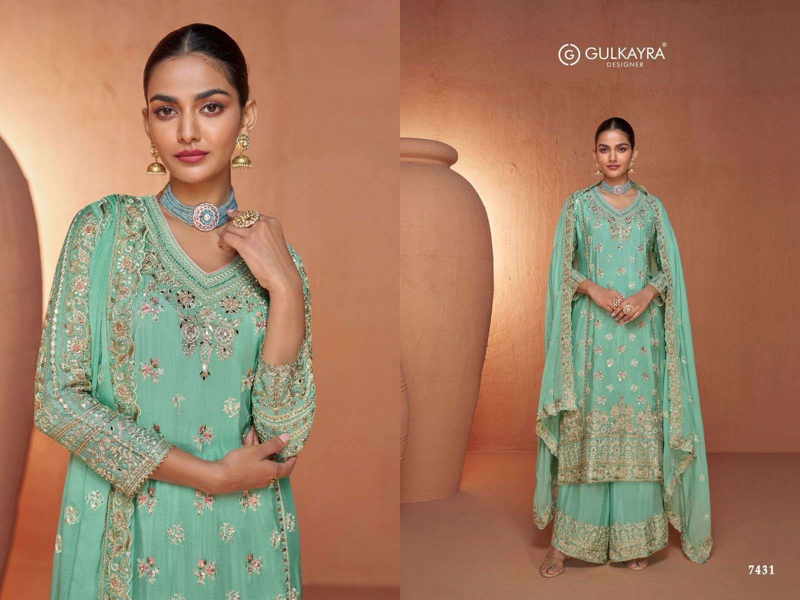 GULKAYRA DESIGNER  GAZAL HEAVY DESIGNER SUIT