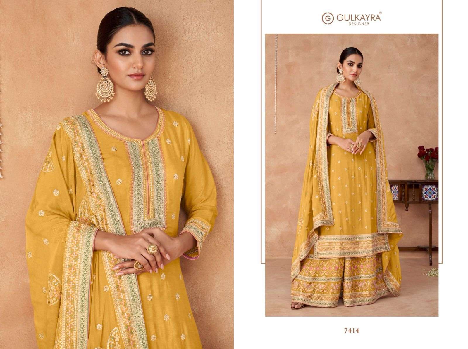 GULKAYRA DESIGNER VEEDA NX CHINON DESIGNER SUIT