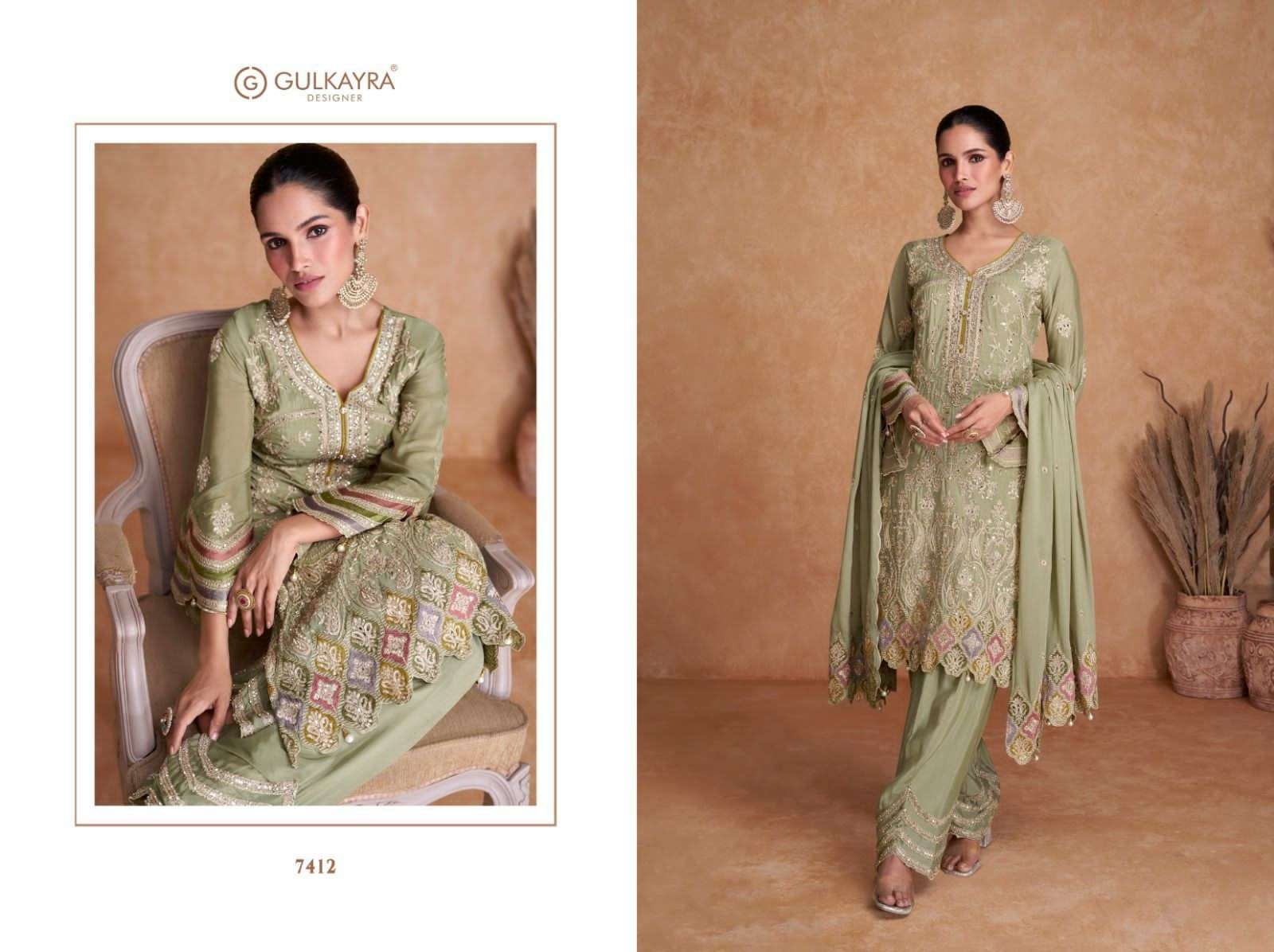 GULKAYRA DESIGNER VEEDA NX CHINON DESIGNER SUIT