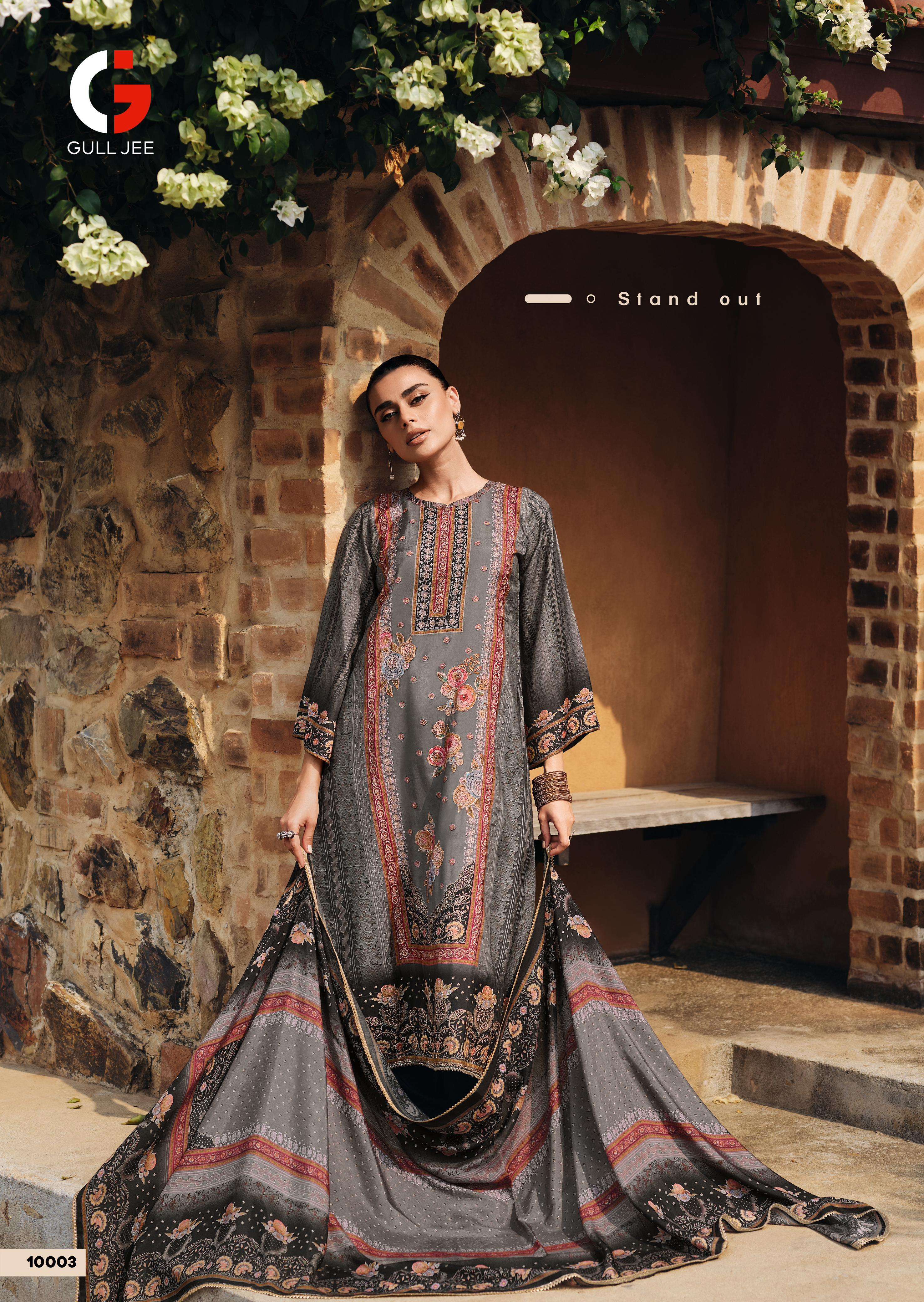 GULL JEE  ETHNICITY VISCOSE EMBROIDERY DESIGNER SUIT