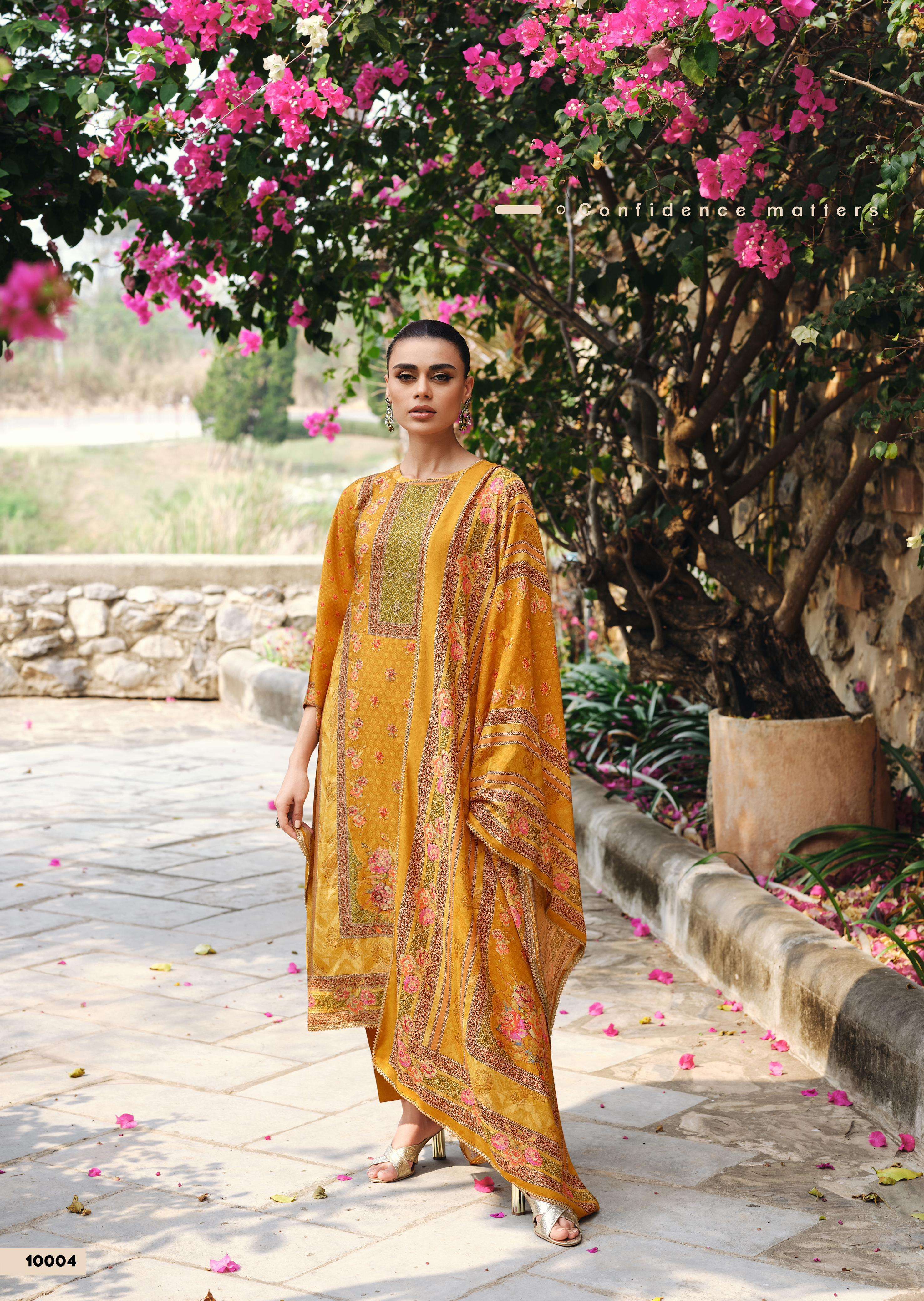 GULL JEE  ETHNICITY VISCOSE EMBROIDERY DESIGNER SUIT