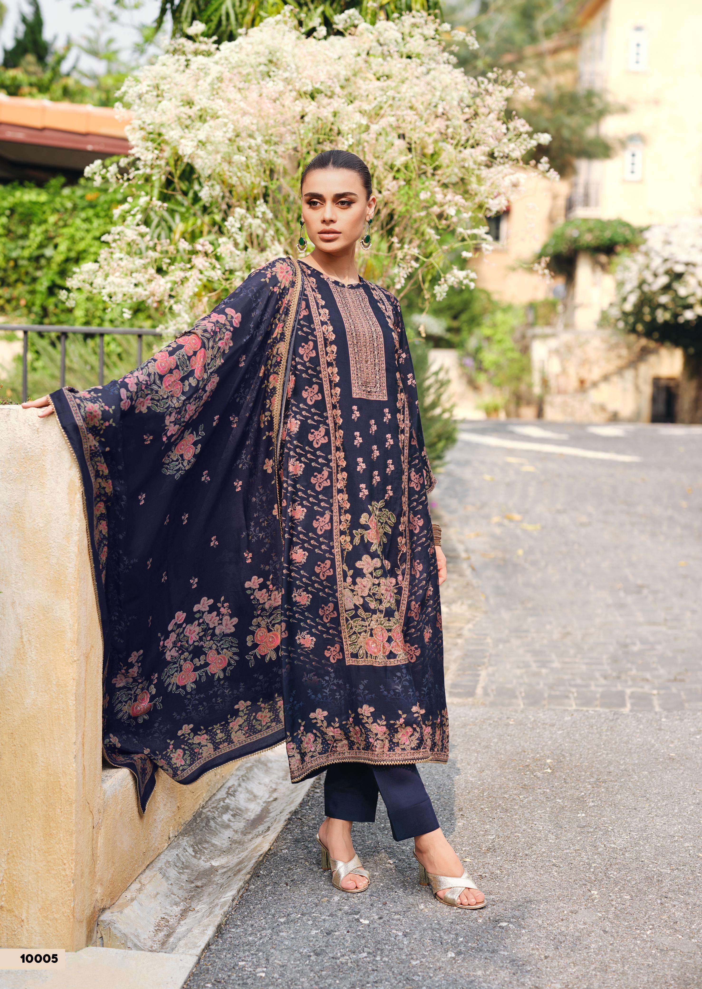 GULL JEE  ETHNICITY VISCOSE EMBROIDERY DESIGNER SUIT