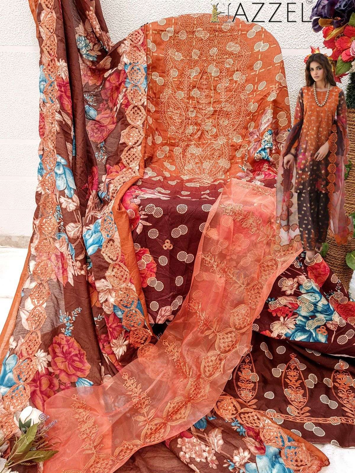 HAZZEL BEST OF QUEENS COURT VOL 10 COTTON SALWAR KAMEEZ 