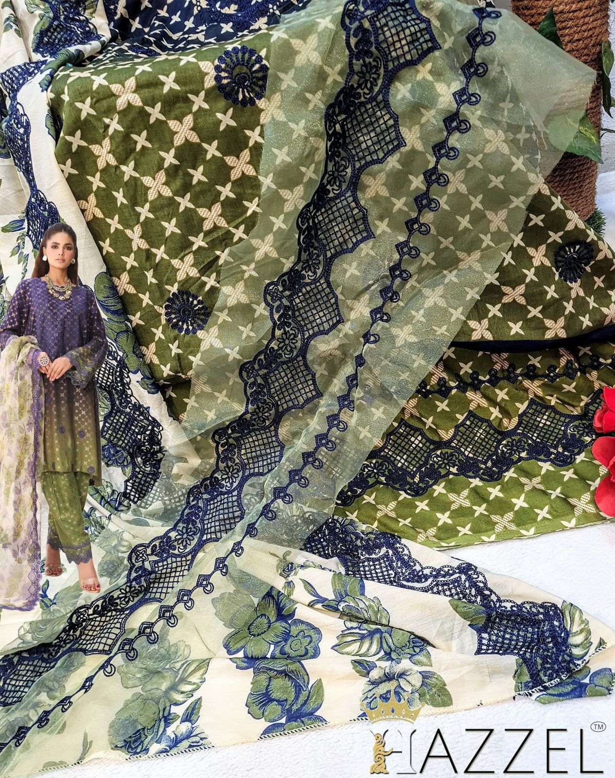 HAZZEL BEST OF QUEENS COURT VOL 10 COTTON SALWAR KAMEEZ 