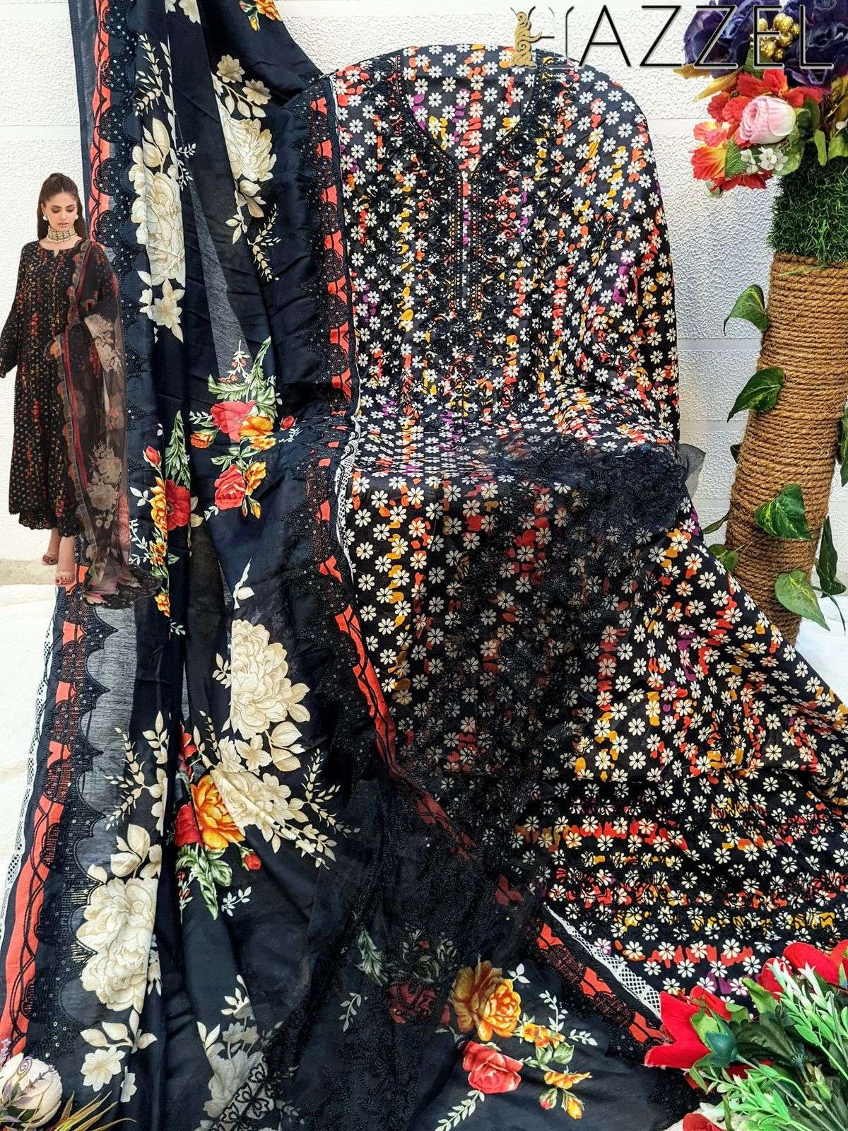 HAZZEL BEST OF QUEENS COURT VOL 10 COTTON SALWAR KAMEEZ 