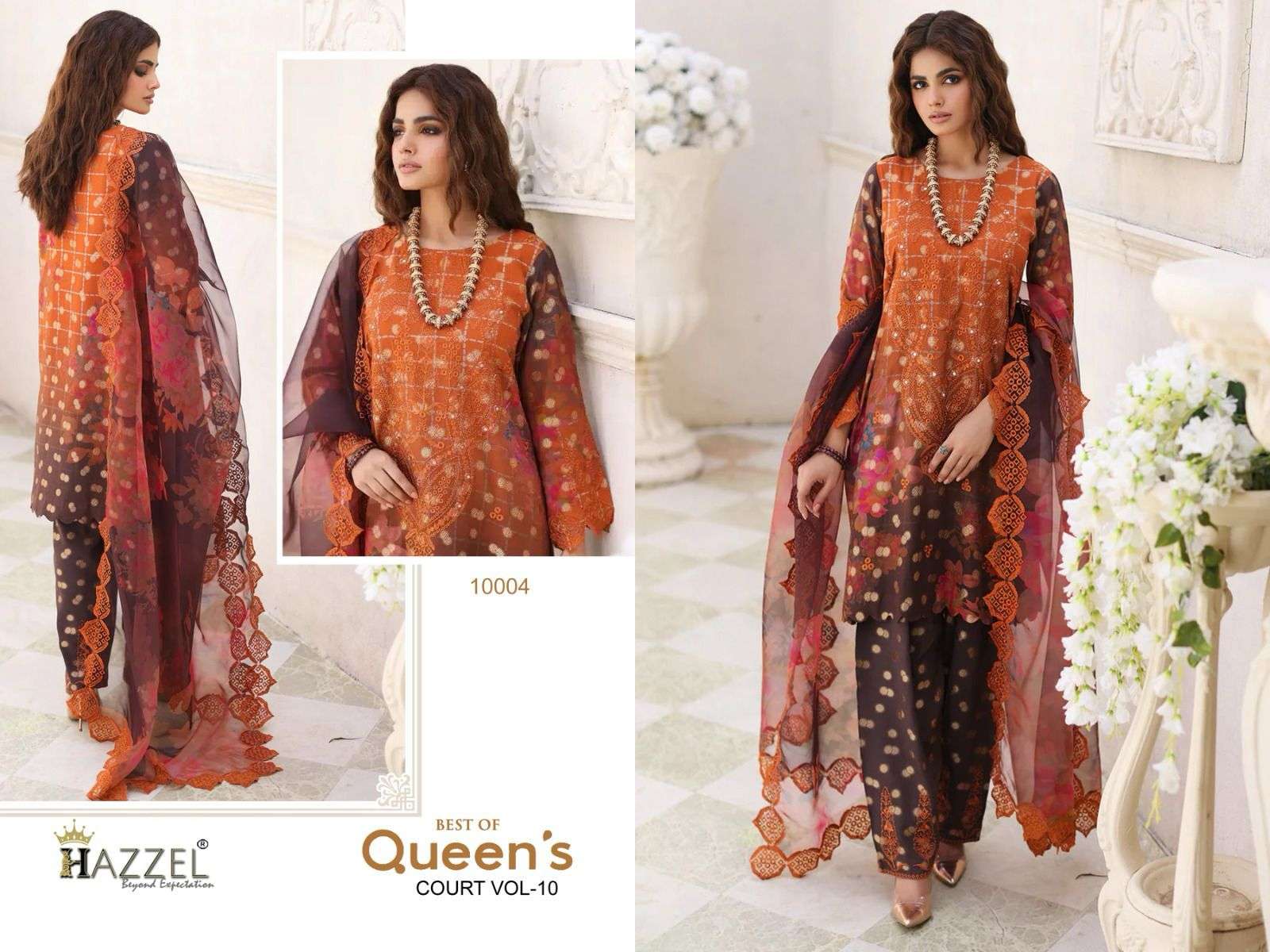 HAZZEL BEST OF QUEENS COURT VOL 10 COTTON SALWAR KAMEEZ 