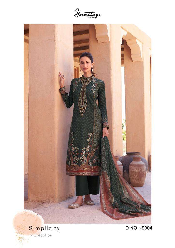 HERMITAGE CLOTHING MEHQADA LAWN COTTON DIGITAL PRINT WITH WORK SUIT