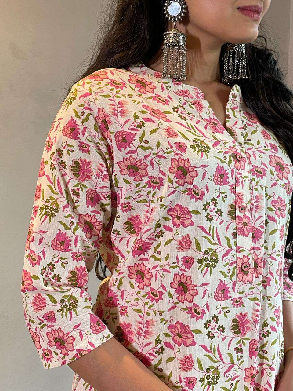 INDIRA 23205 COTTON PRINT KURTI WITH BOTTOM SET 
