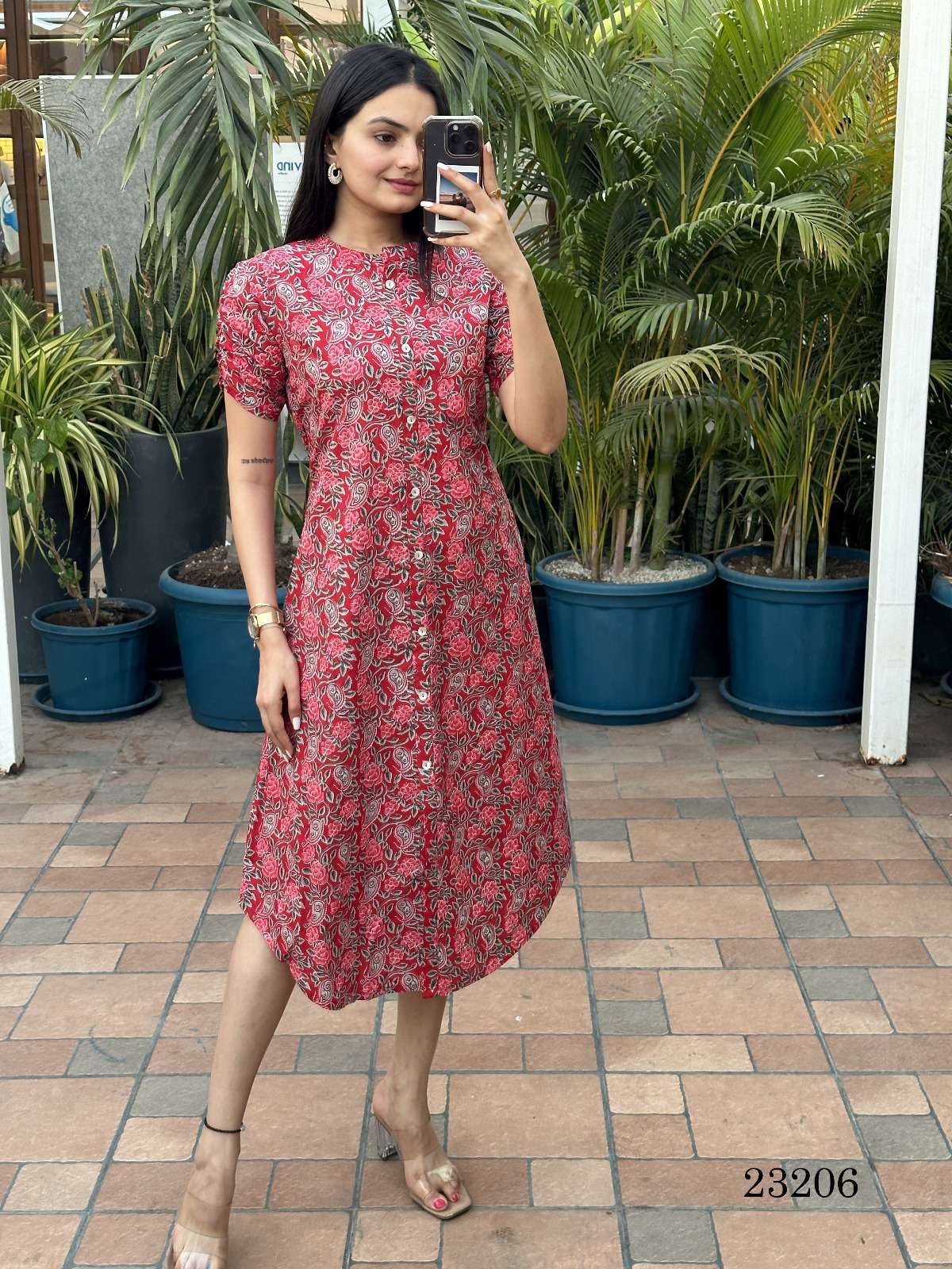 INDIRA 23206 COTTON FANCY CAUSAL KURTI