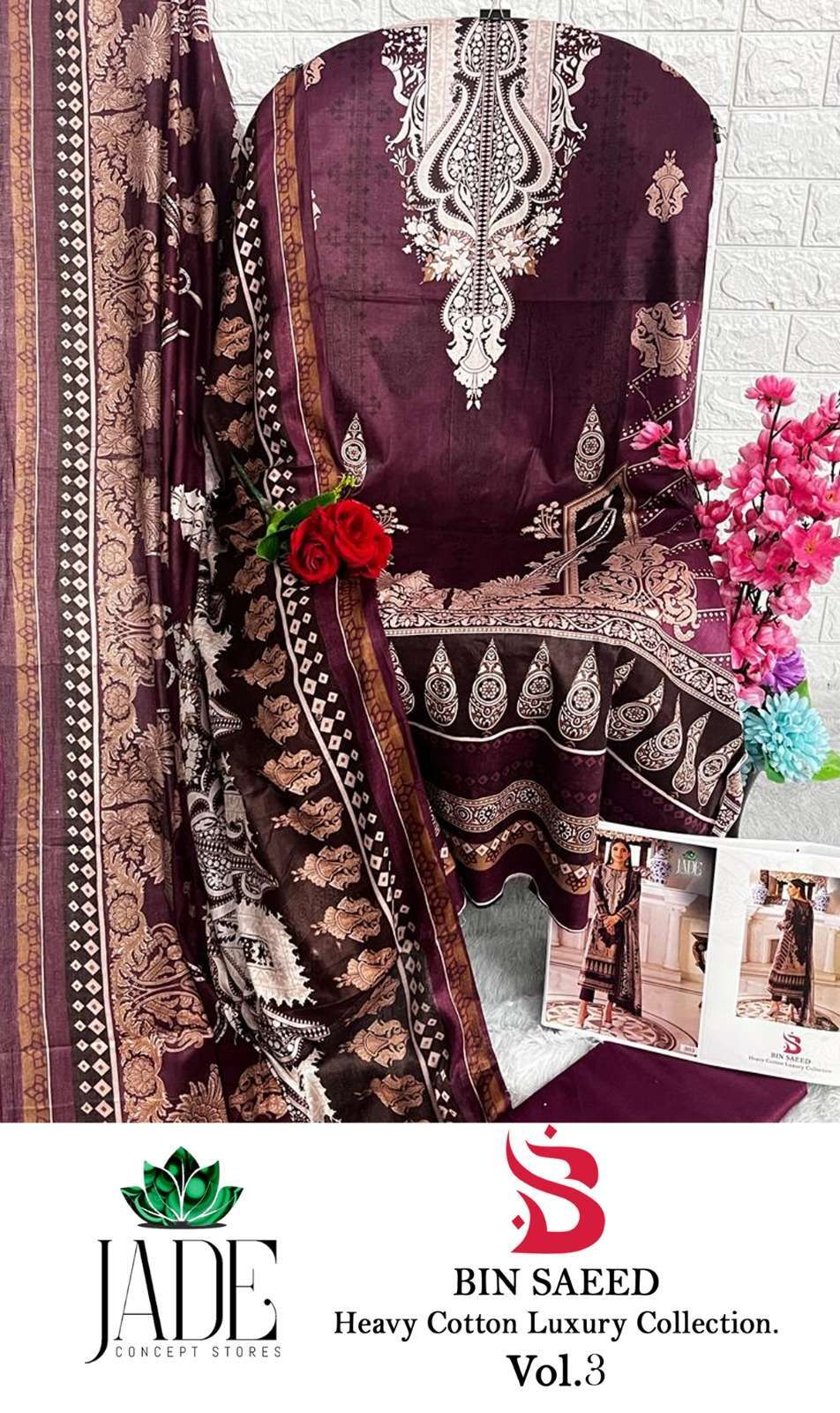 JADE BIN SAEED HEAVY COTTON LUXURY COLLECTION VOL 3