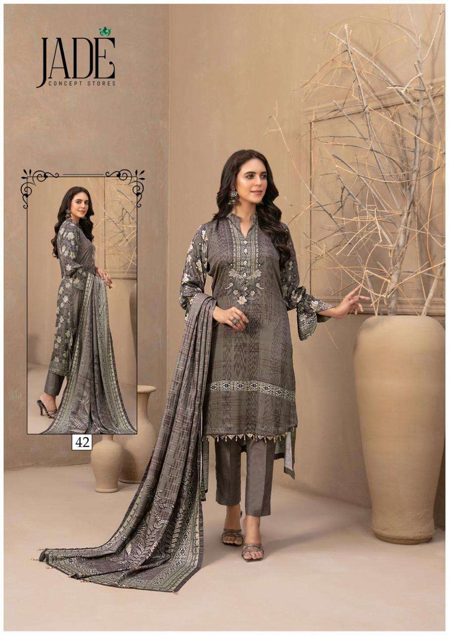 JADE CHEVRON EXCLUSIVE HEAVY COTTON VOL 5 LAWN COTTON SUIT