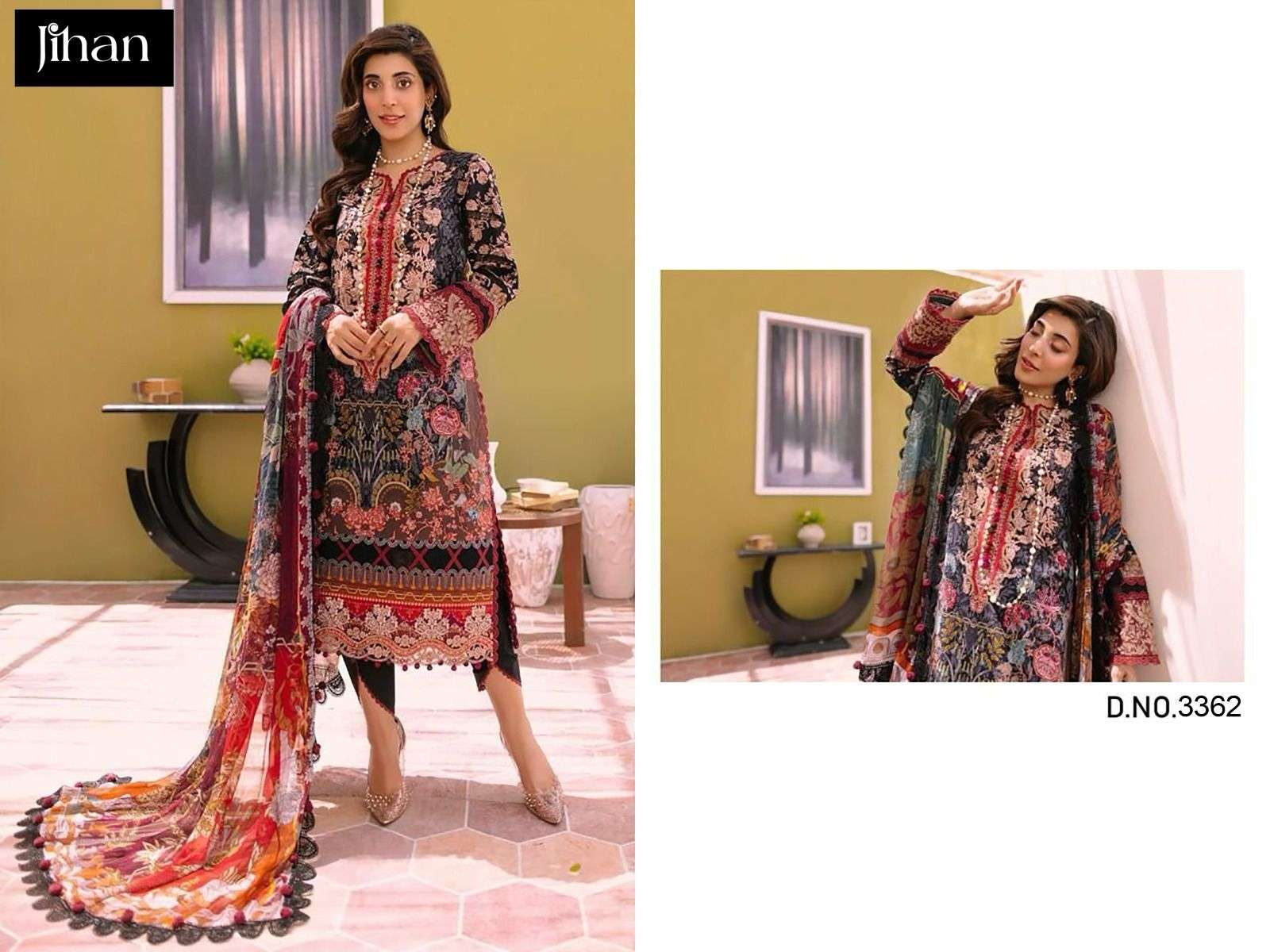 JIHAN D NO 3362 COTTON SALWAR KAMEEZ 