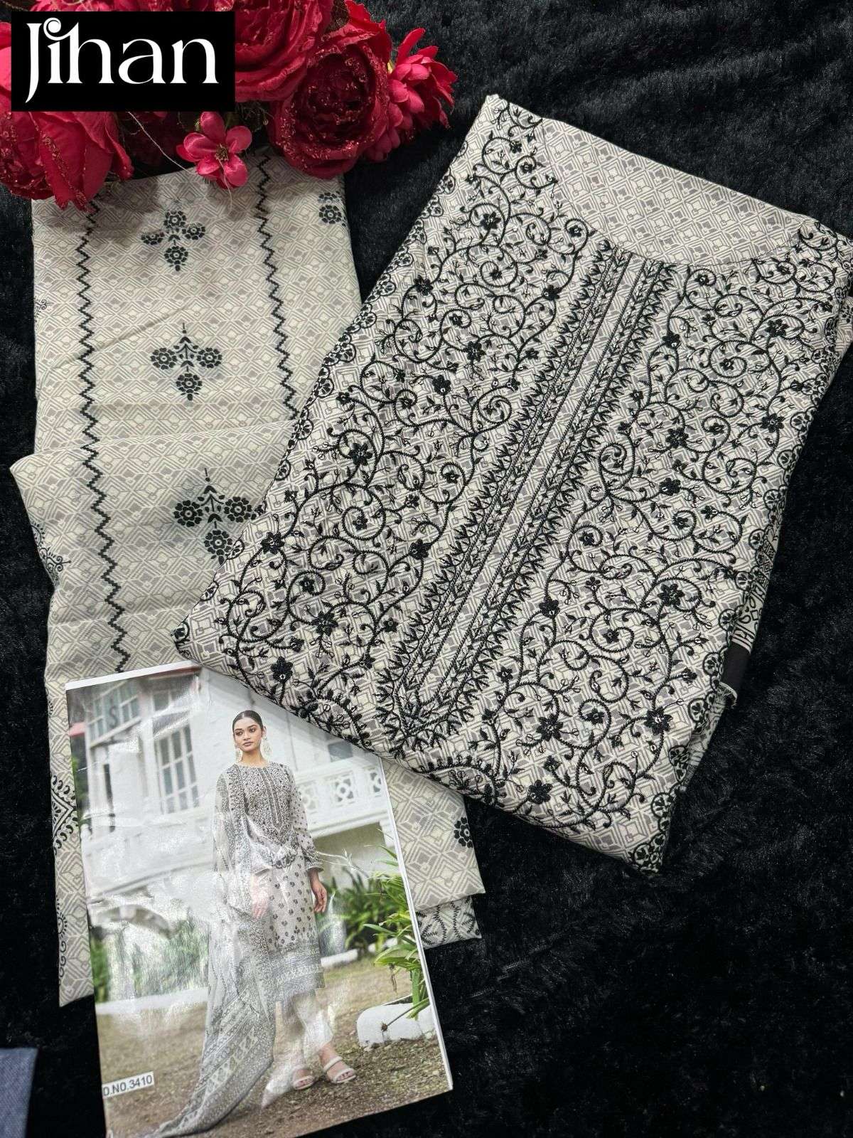 JIHAN D NO 3410 LAWN COTTON SUIT