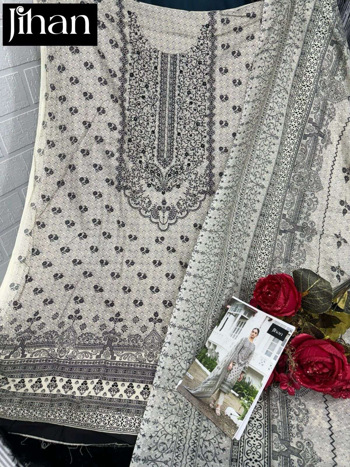 JIHAN D NO 3410 LAWN COTTON SUIT