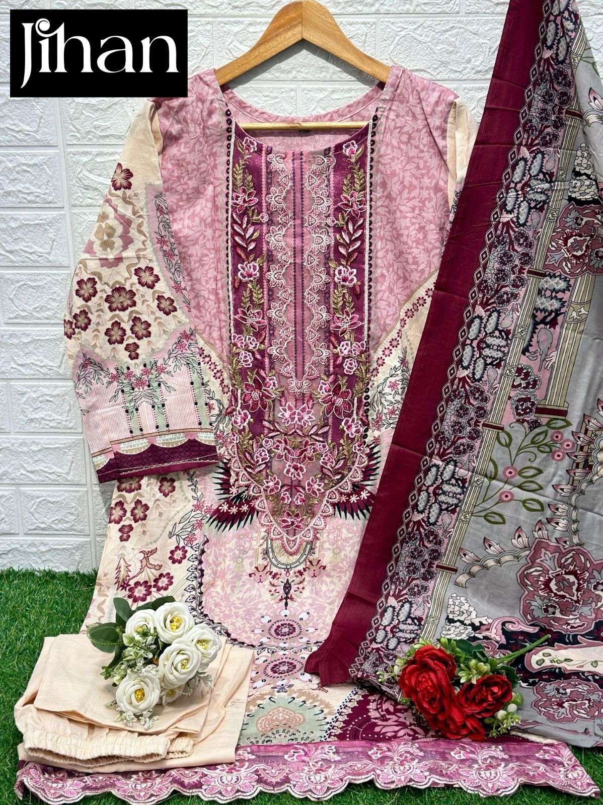  JIHAN FIRDOUS BLISS COTTON SALWAR KAMEEZ 