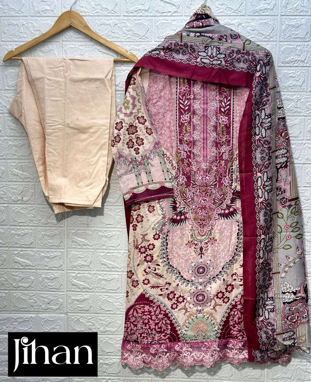  JIHAN FIRDOUS BLISS COTTON SALWAR KAMEEZ 