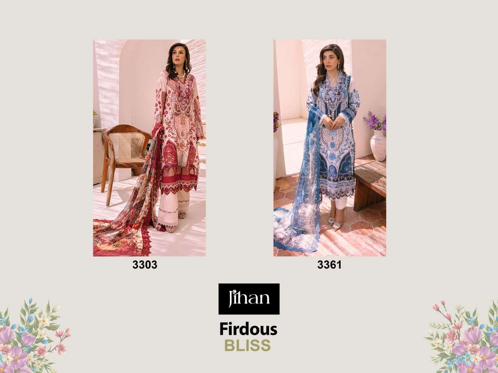  JIHAN FIRDOUS BLISS COTTON SALWAR KAMEEZ 