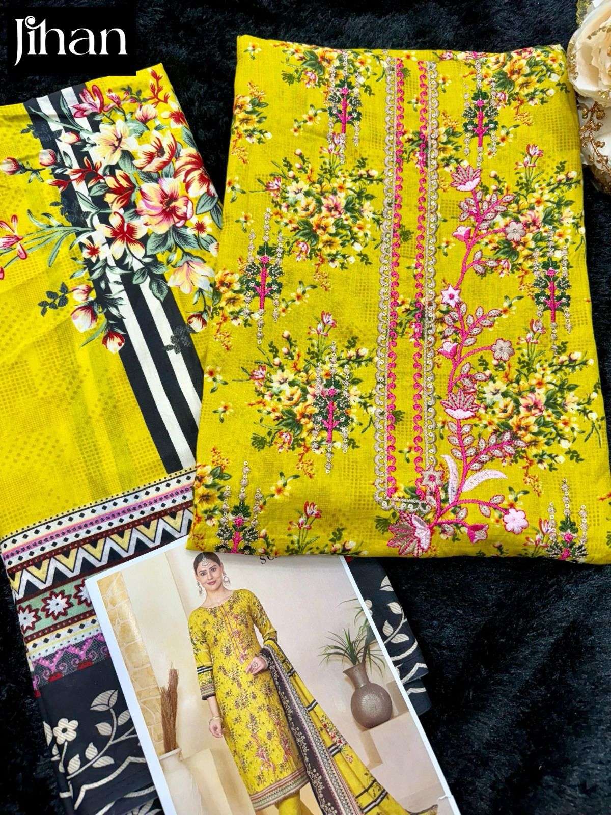 JIHAN SCARLET VOL 3 LAWN COTTON SALWAR SUIT