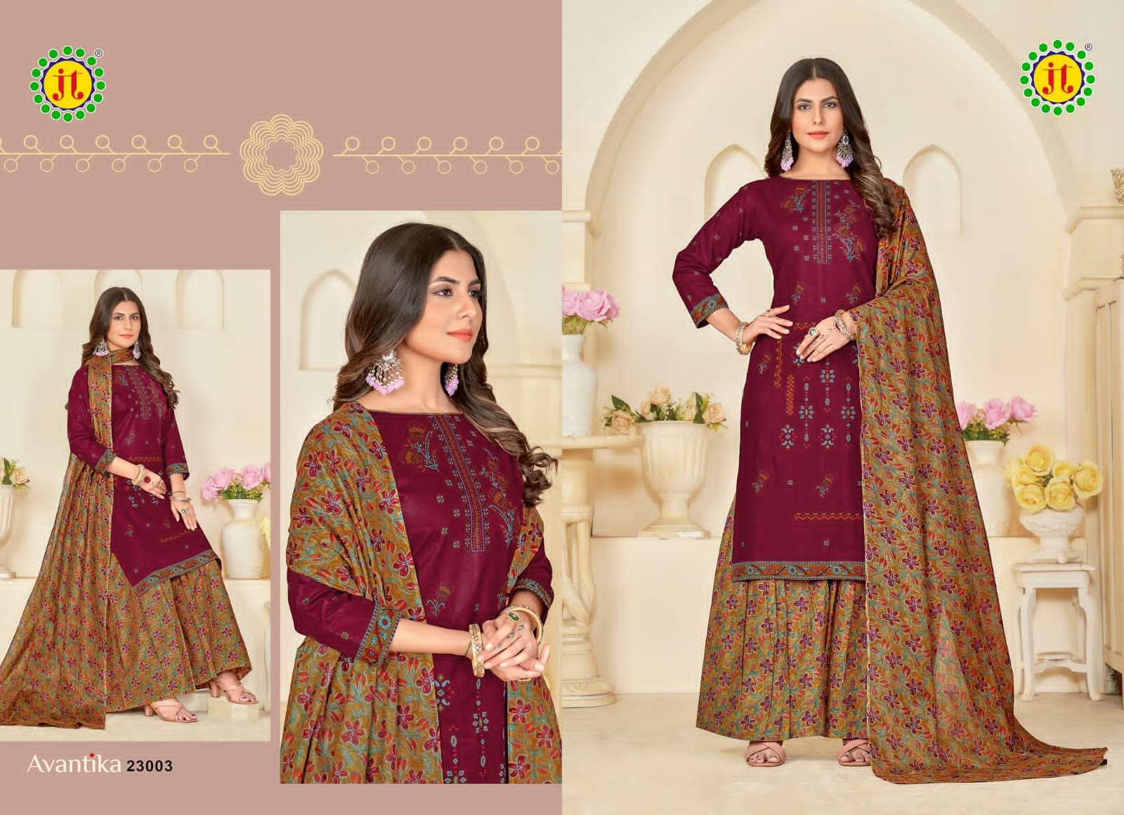 JT AVANTIKA VOL 23 COTTON PRINTED SALWAR SUIT
