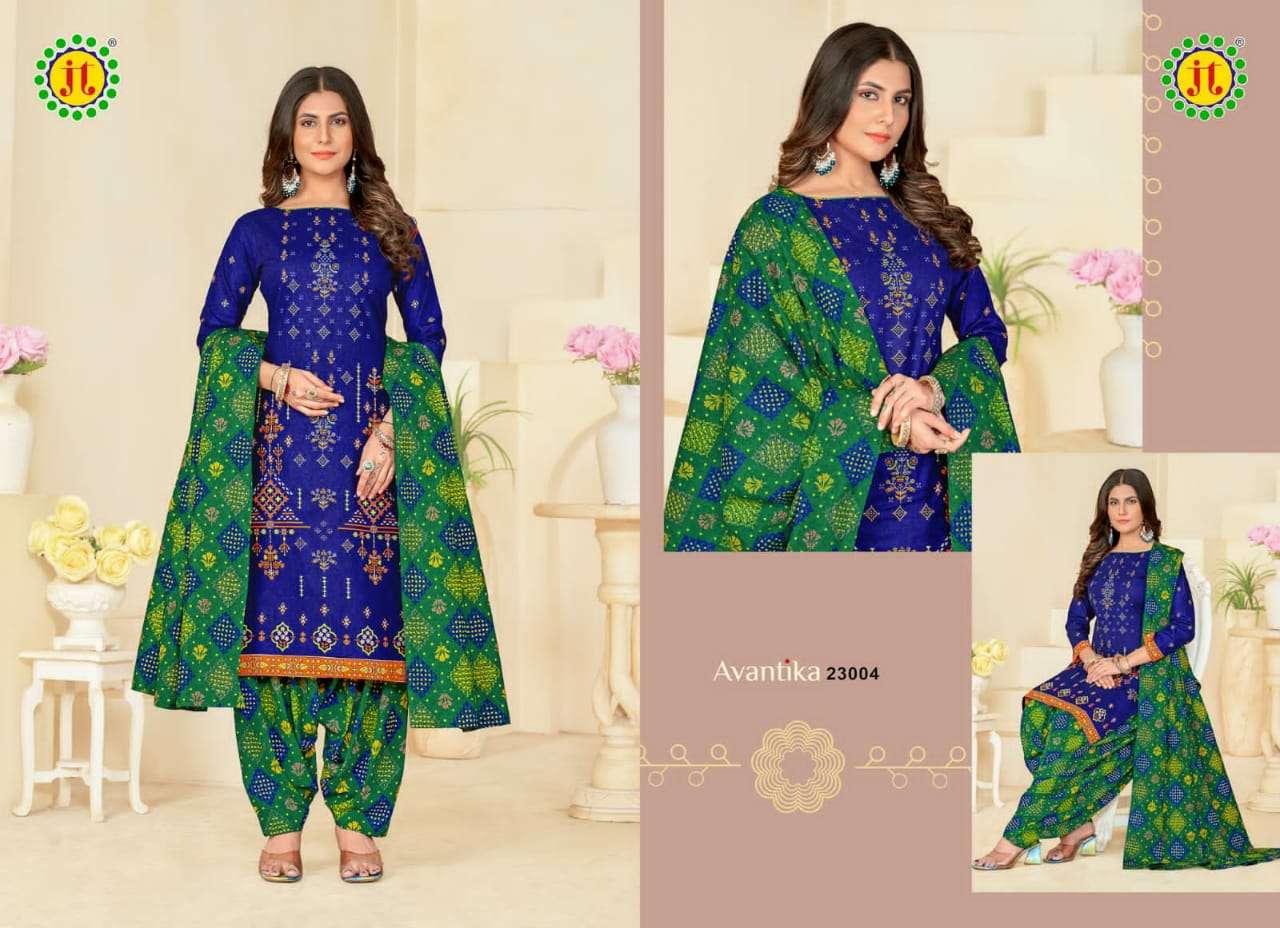 JT AVANTIKA VOL 23 COTTON PRINTED SALWAR SUIT