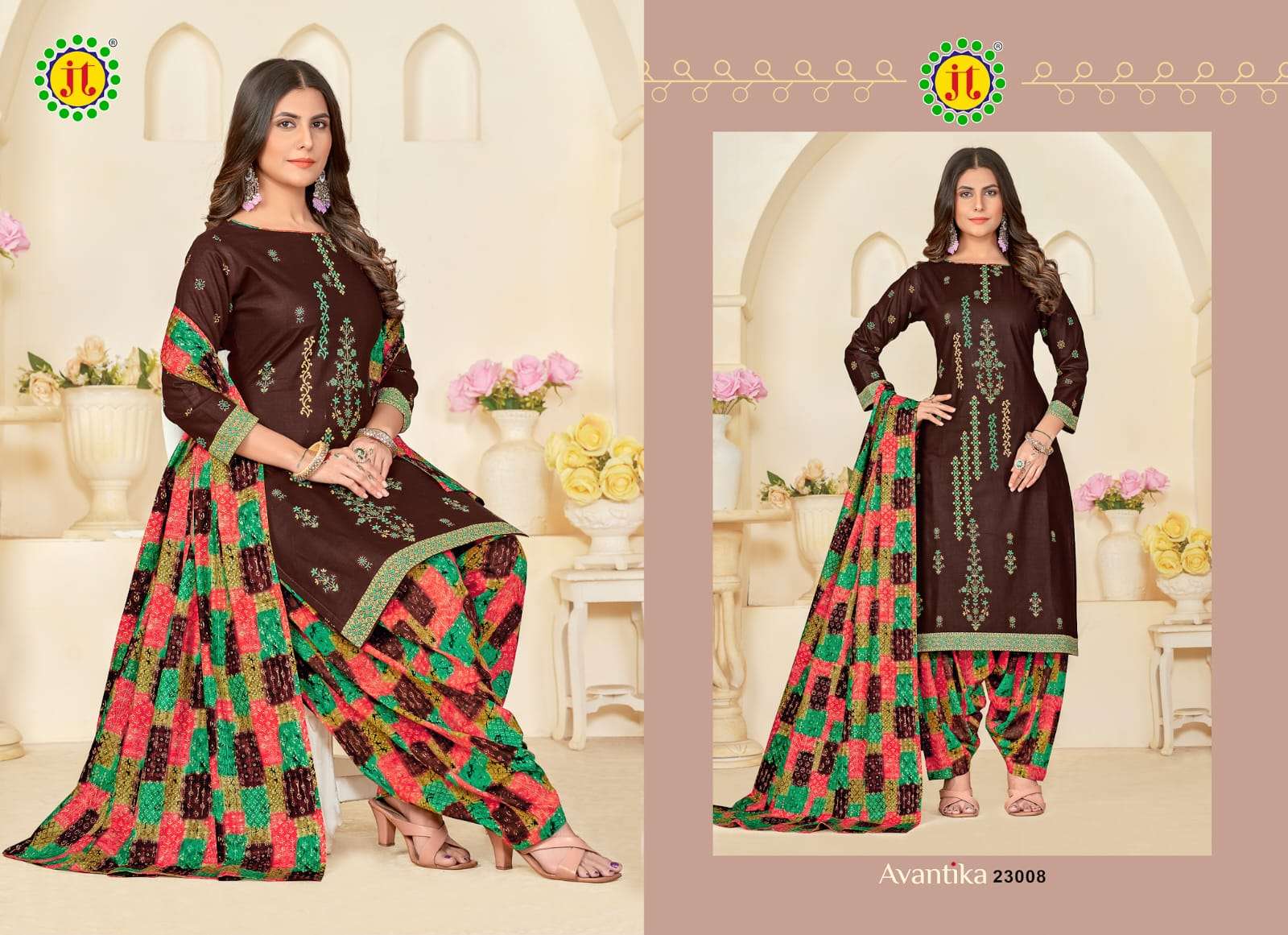 JT AVANTIKA VOL 23 COTTON PRINTED SALWAR SUIT