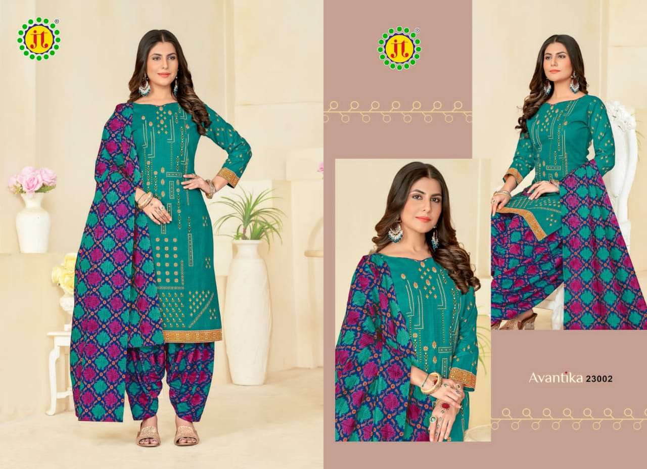 JT AVANTIKA VOL 23 COTTON PRINTED SALWAR SUIT