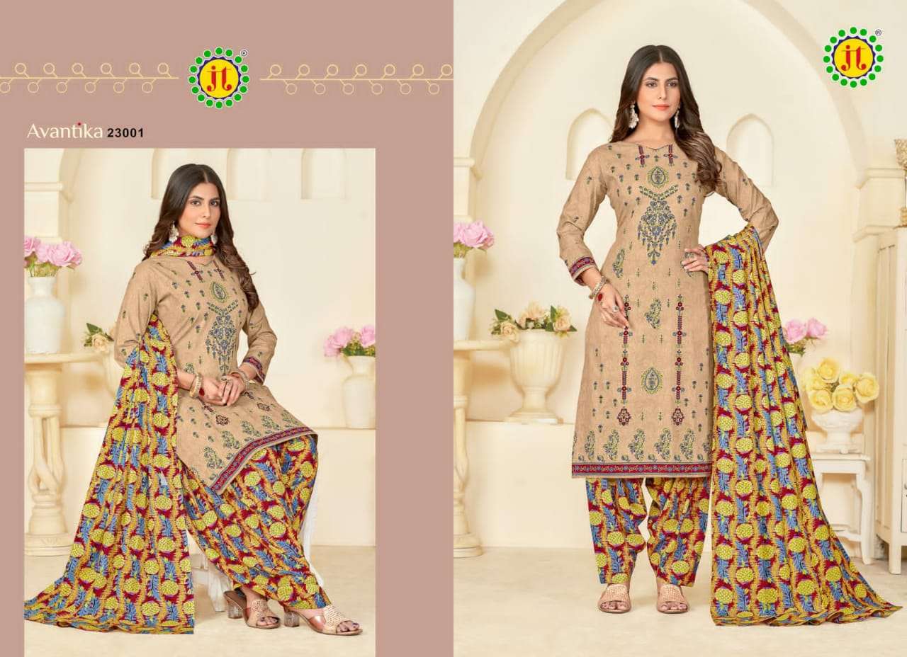 JT AVANTIKA VOL 23 COTTON PRINTED SALWAR SUIT